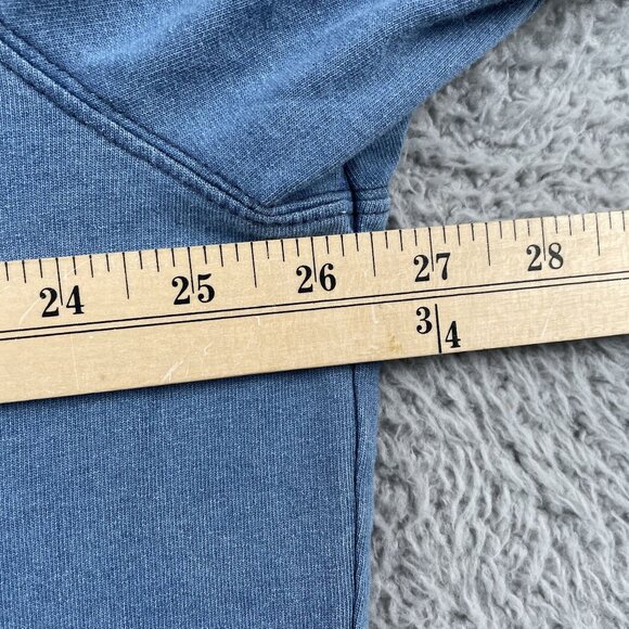 Johnnie-O Hoodie Mens XL Hangin' Out Blue Full Zip Holloway w/ Drawstring - Picture 4 of 6